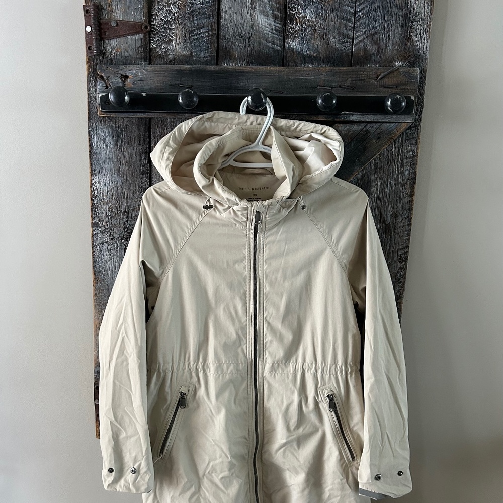 The Group Babaton Full Zipper Jacket Cream - Size XXS